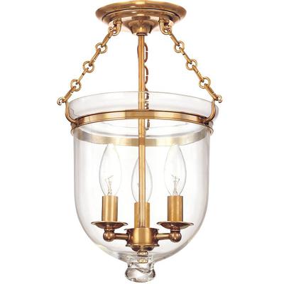 Hudson Valley - Hampton 3-Light Semi-Flush Mount - 251-AGB-C1