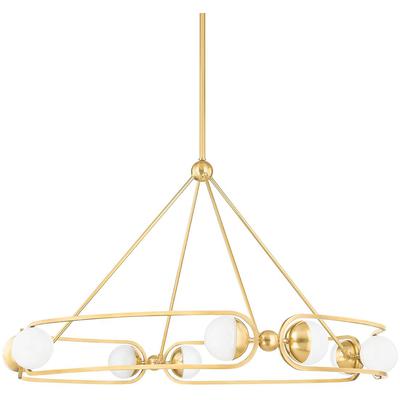 Hudson Valley - Hartford 8-Light Chandelier - 2541-AGB