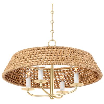 Hudson Valley - Bradley 4-Light Chandelier - 2722-VGL