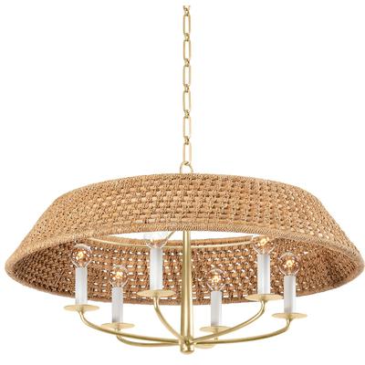 Hudson Valley - Bradley 6-Light Chandelier - 2730-VGL