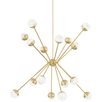 Hudson Valley - Saratoga 16-Light Chandelier - 2851-AGB