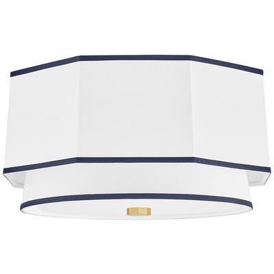 Hudson Valley - Riverdale 2-Light Flush Mount - 3218-AGB