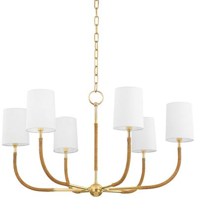 Hudson Valley - Webson 6-Light Chandelier - 3534-AGB