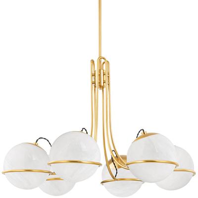 Hudson Valley - Hingham Chandelier - Aged Brass - 3940-AGB