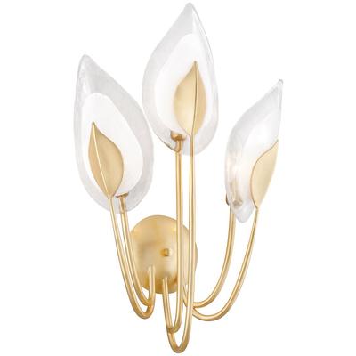 Hudson Valley - Blossom 3-Light Wall Sconce - 4803-GL