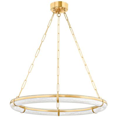 Hudson Valley - Sennett Chandelier - Aged Brass - 5130-AGB