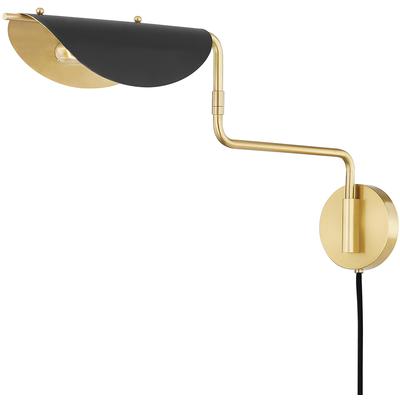 Hudson Valley - Suffield 1-Light Portable Wall Sconce - 5213-AGB/SBK