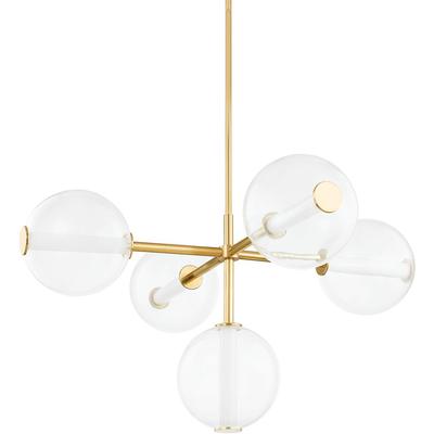 Hudson Valley - Richford 5-Light Chandelier - 5248-AGB