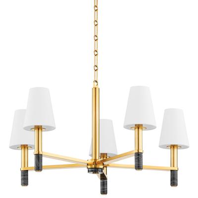 Hudson Valley - Montreal Chandelier - Aged Brass - 5630-AGB