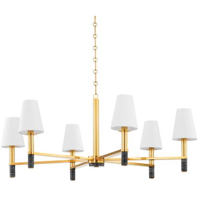 Hudson Valley - Montreal Chandelier - Aged Brass - 5640-AGB