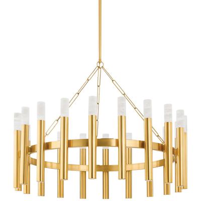 Hudson Valley - Pali Chandelier - Aged Brass - 5742-AGB