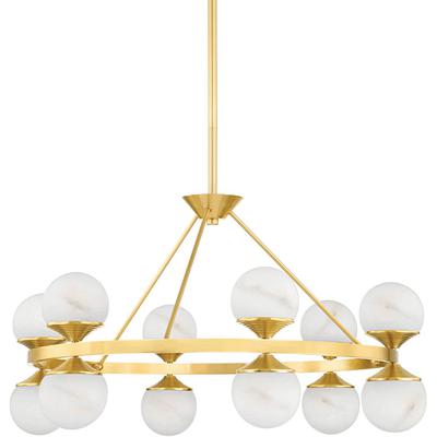 Hudson Valley - Grafton 12-Light Chandelier - 8236-AGB