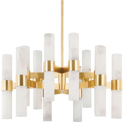 Hudson Valley - Stowe 24-Light Chandelier - 8938-AGB