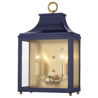 Mitzi by Hudson Valley - Leigh 2-Light Wall Sconce - H259102-AGB/NVY