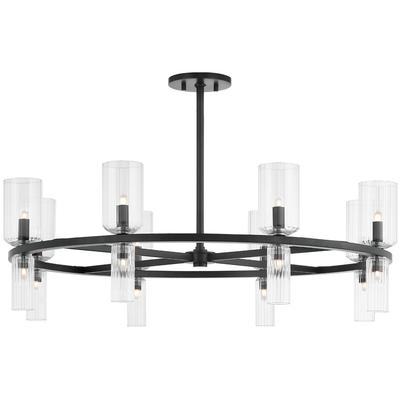Mitzi by Hudson Valley - Tabitha 16-Light Chandelier - Soft Black - H384816-SBK