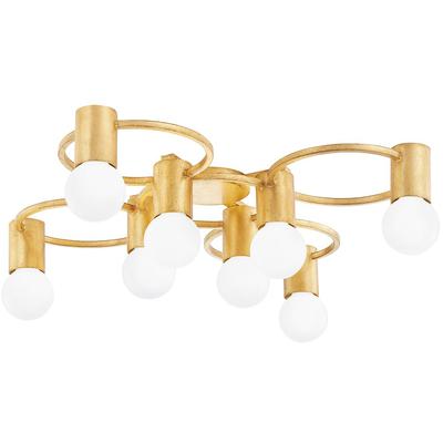 Mitzi by Hudson Valley - Hope 8-Light Semi-Flush Mount - H413608-GL