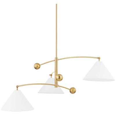 Mitzi by Hudson Valley - Birdie 3-Light Chandelier - H696803-AGB
