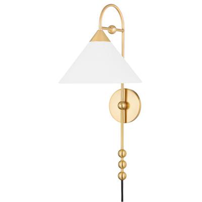 Mitzi by Hudson Valley - Sang 1-Light Portable Wall Sconce - HL682201-AGB