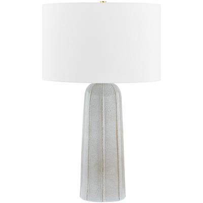 Mitzi by Hudson Valley - Kel Table Lamp - Aged Brass/Reactive Ash - HL822201-AGB/CRA