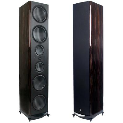 Atlantic Technology - Flagship Premium Front Channel Floorstanding Speaker - Makssar Ebony - 8600eLR-GLB-MEB