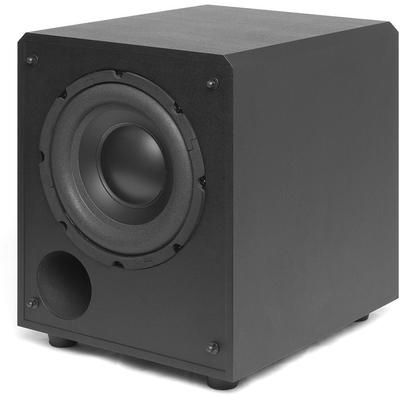 Atlantic Technology - 8" 125 Watt Powered Box Subwoofer - Satin Black - SB-900-BLK