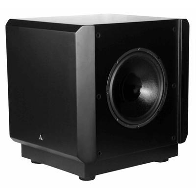 Atlantic Technology - 12" 1000 Watt Dual Driver Powered Subwoofer - Satin Black - SBT-1000-BLK