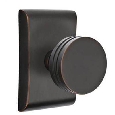 Emtek - Brass Modern Passage Knob Set with Bern Knob & Neos Rosette - 5111BN