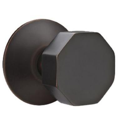 Emtek - Brass Modern Privacy Knob Set with Octagon Knob & Modern Rosette - 5207OCT