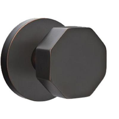 Emtek - Brass Modern Privacy Knob Set with Octagon Knob & Disk Rosette - 5209OCT