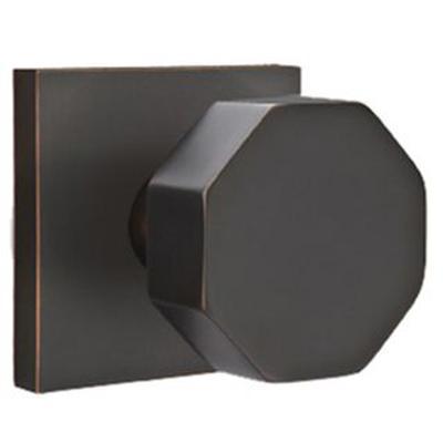 Emtek - Brass Modern Privacy Knob Set with Octagon Knob & Square Rosette - 5210OCT