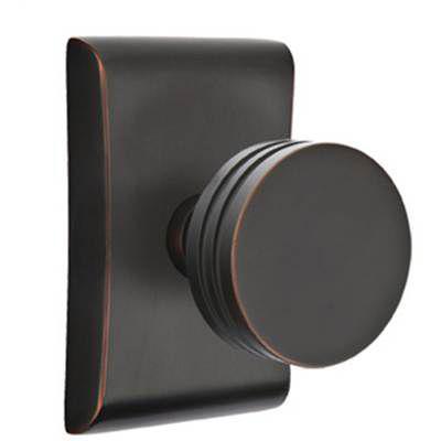 Emtek - Brass Modern Privacy Knob Set with Bern Knob & Neos Rosette - 5211BN