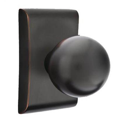 Emtek - Brass Modern Privacy Knob Set with Orb Knob & Neos Rosette - 5211OR