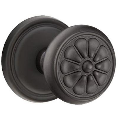 Emtek - Lost Wax Cast Bronze Dummy Knob Set with Petal Knob & #12 Rosette - 70512PT