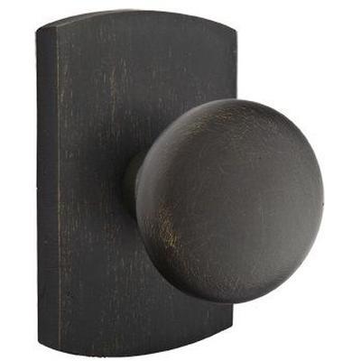 Emtek - Sandcast Bronze Privacy Knob Set with Winchester Knob & #4 Rosette - 7200WC