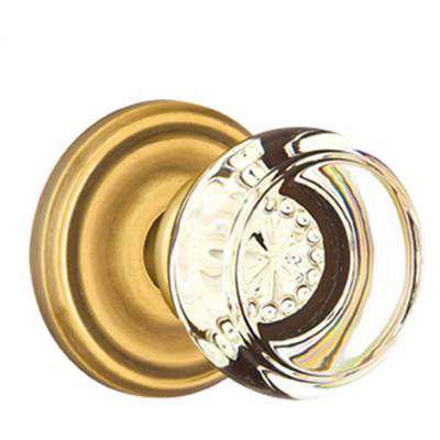 Emtek - Crystal Passage Knob Set with Georgetown Knob & Regular Rosette - 8100GT