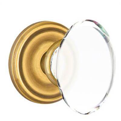 Emtek - Crystal Passage Knob Set with Hampton Knob & Regular Rosette - 8100HT