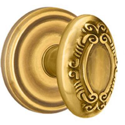 Emtek - Brass Designer Passage Knob Set with Victoria Knob & Regular Rosette - 8100V