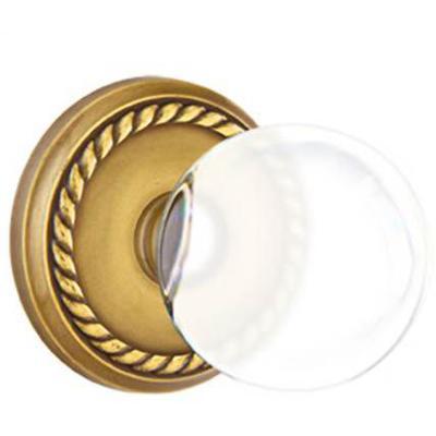 Emtek - Crystal Passage Knob Set with Bristol Knob & Rope Rosette - 8101BL