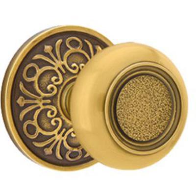 Emtek - Brass Designer Passage Knob Set with Belmont Knob & Lancaster Rosette - 8106BT