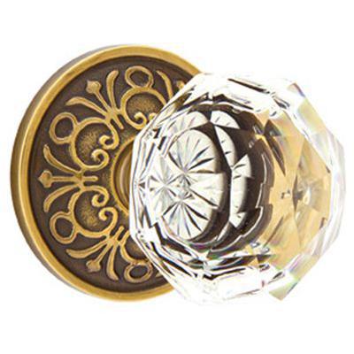 Emtek - Crystal Passage Knob Set with Diamond Crystal Knob & Lancaster Rosette - 8106CK