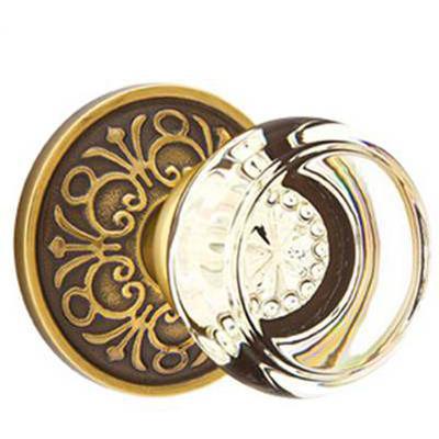 Emtek - Crystal Passage Knob Set with Georgetown Knob & Lancaster Rosette - 8106GT