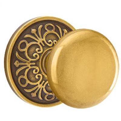 Emtek - Brass Classic Passage Knob Set with Providence Knob & Lancaster Rosette - 8106P