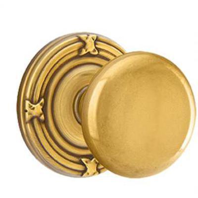 Emtek - Brass Classic Passage Knob Set with Providence Knob & Ribbon & Reed Rosette - 8107P
