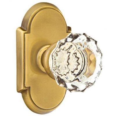 Emtek - Crystal Passage Knob Set with Astoria Clear Knob & #8 Rosette - 8108AS