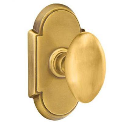 Emtek - Brass Classic Passage Knob Set with Egg Knob & #8 Rosette - 8108E