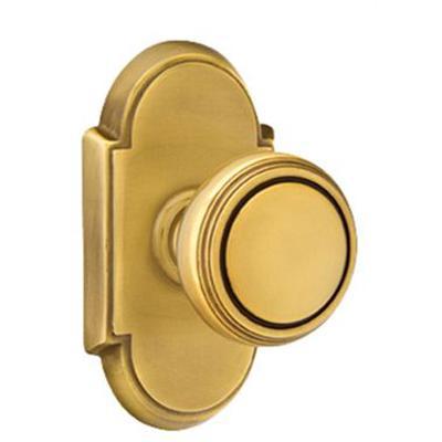 Emtek - Brass Classic Passage Knob Set with Norwich Knob & #8 Rosette - 8108NW