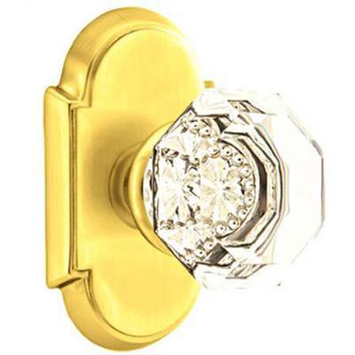 Emtek - Crystal Passage Knob Set with Old Town Clear Knob & #8 Rosette - 8108OT