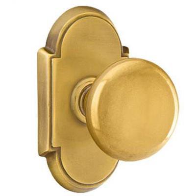 Emtek - Brass Classic Passage Knob Set with Providence Knob & #8 Rosette - 8108P