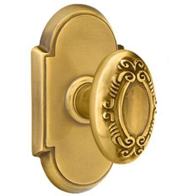 Emtek - Brass Designer Passage Knob Set with Victoria Knob & #8 Rosette - 8108V