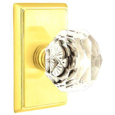 Emtek - Crystal Passage Knob Set with Diamond Crystal Knob & Rectangular Rosette - 8121CK